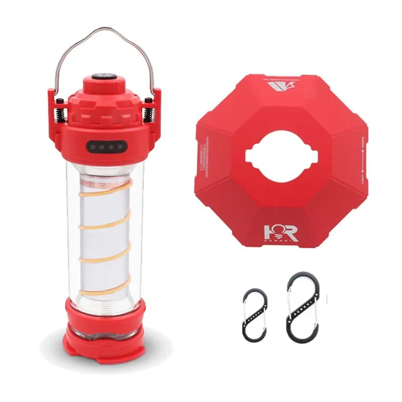 BATOT New Camping Lights Outdoor Camp Tent Lantern USB Rechargeable 5 Lighting Modes Portable LED Flashlight Emergency Lamp 2023