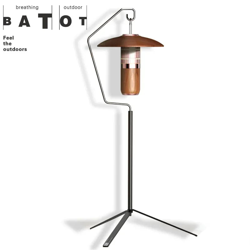 BATOT Portable 63g Ultra Light Camping Light Hanging Rack Outdoor Table Lantern Stand Detachable Lamp Bracket Camp Supplies New