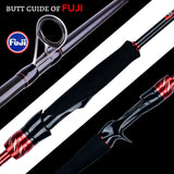 BIUTIFU Traveller Spinning Casting Fuji Lure Mini Rock Fishing Rod 1.8/2.1/2.4/2.7/3.0m Carbon Baitcasting Ultralight Fast 5-42g