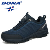 BONA New Arrival Hiking Shoes Man Mountain Climbing Shoes Outdoor Trainer Footwear Men Trekking Sport Sneakers Male Comfy