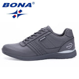 BONA New Hot Style Men Walking Shoes Lace Up Sport Shoes Outdoor Jogging Athletic Shoes Comfortable Men Sneakers Free Shipping