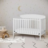 BOUSSAC Benton 5-in-1 Convertible Baby Crib, Multicolor， Baby Furniture  Bed for Girls,kid Bed, Children Bed