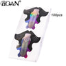 BQAN Leopard French Nail Form Tips Gold Nail Extension Art Tools For Nails Gel Extension Sticker Acrylic Manicure Tip