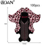 BQAN Leopard French Nail Form Tips Gold Nail Extension Art Tools For Nails Gel Extension Sticker Acrylic Manicure Tip