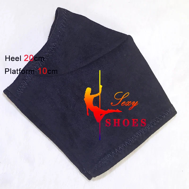 BX-Shoe Protectors 20cm Steel Polo Dance Shoe Covers Various Colors Wear-resistant Flannel Purple Black Yellow Boots Protection