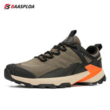 Baasploa 2023 New Men's Hiking Shoes Outdoor Safety Shoes Waterproof Anti-Skid Sneaker Wear-Resistant Sneakers Fashion Male Shoe