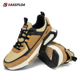 Baasploa Fashion Walking Shoes For Men 2023 Casual Men's Designer Leather Lightweight Sneakers Male Outdoor Sports Running Shoes