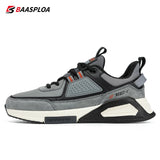 Baasploa Fashion Walking Shoes For Men 2023 Casual Men's Designer Leather Lightweight Sneakers Male Outdoor Sports Running Shoes