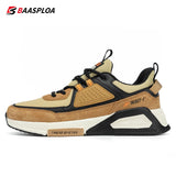 Baasploa Fashion Walking Shoes For Men 2023 Casual Men's Designer Leather Lightweight Sneakers Male Outdoor Sports Running Shoes