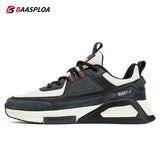 Baasploa Fashion Walking Shoes For Men 2023 Casual Men's Designer Leather Lightweight Sneakers Male Outdoor Sports Running Shoes