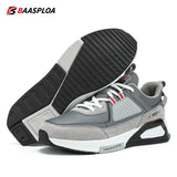 Baasploa Fashion Walking Shoes For Men 2023 Casual Men's Designer Leather Lightweight Sneakers Male Outdoor Sports Running Shoes