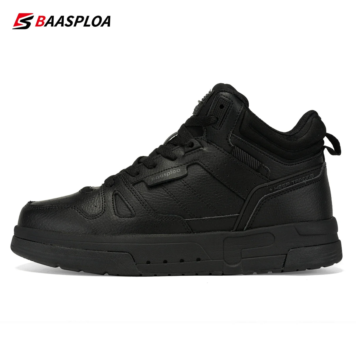 Baasploa Men Winter Sneakers New Fashion Casual Shoes for Men Comfort Plush Warm Cotton Shoes Non-Slip Outdoor Male Sneakers