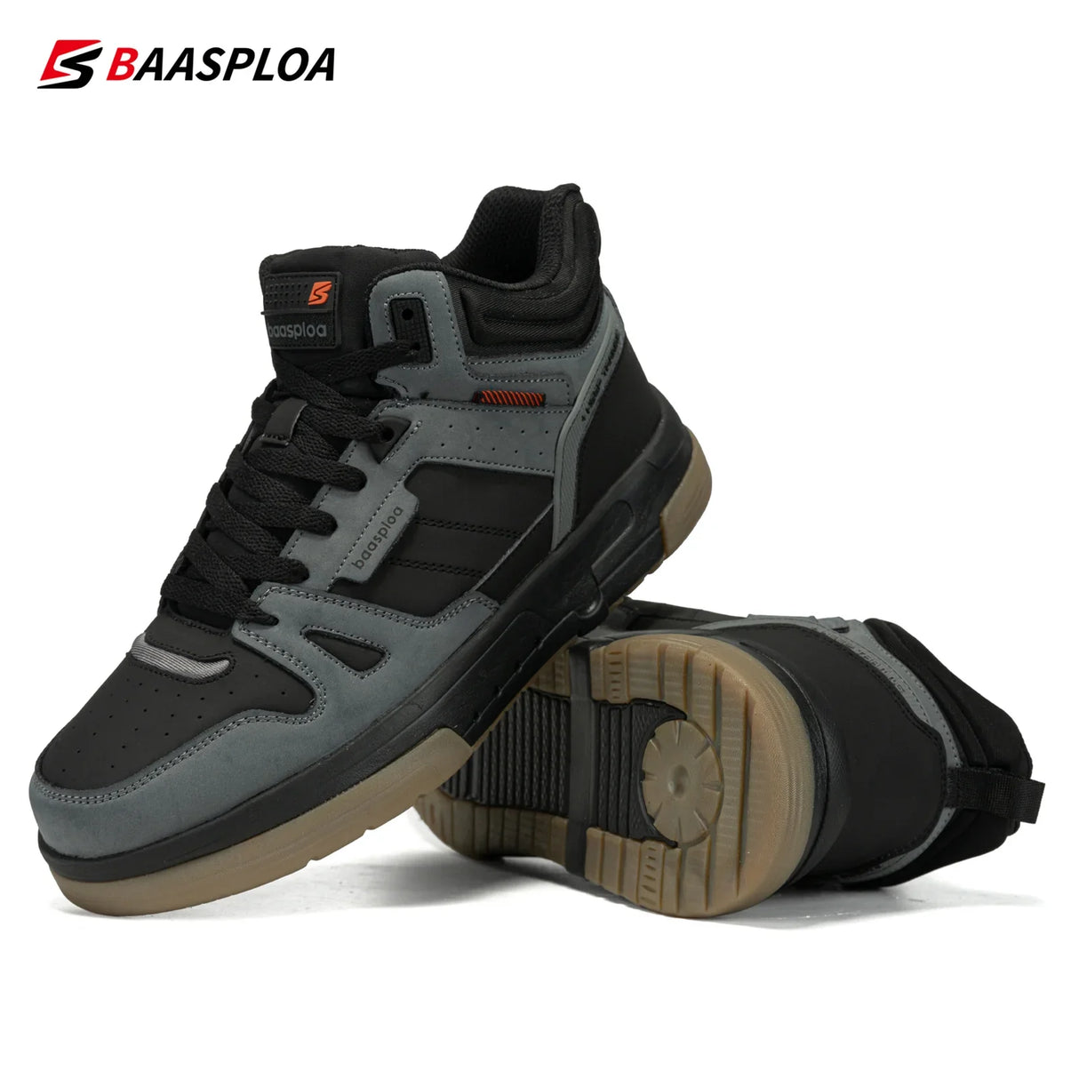 Baasploa Men Winter Sneakers New Fashion Casual Shoes for Men Comfort Plush Warm Cotton Shoes Non-Slip Outdoor Male Sneakers