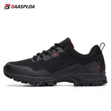 Baasploa New Men's Anti-Skid Wear-Resistant Hiking Shoes Fashion Waterproof Outdoor Travel shoes Sneaker Comfortable Male Shoes