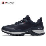 Baasploa New Men's Anti-Skid Wear-Resistant Hiking Shoes Fashion Waterproof Outdoor Travel shoes Sneaker Comfortable Male Shoes