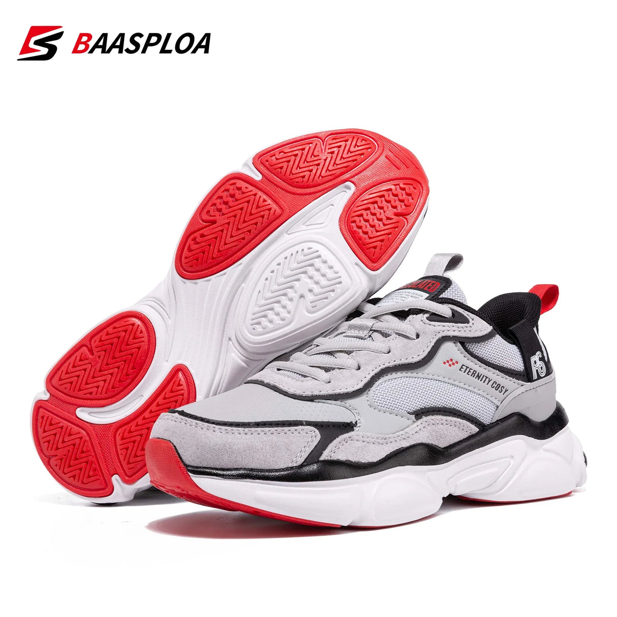 Baasploa New Women's Casual Running Shoes Lightweight Outdoor Sports Shoes Non-slip Leather Sneakers  Comfortable Free Shipping