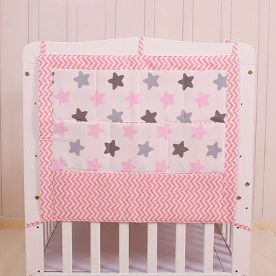 Baby Bed Hanging Storage Bag Newborn Crib Diaper Organizer Toy Diaper Pocket for Baby Bedding Set Nursery 50*60CM