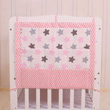 Baby Bed Hanging Storage Bag Newborn Crib Diaper Organizer Toy Diaper Pocket for Baby Bedding Set Nursery 50*60CM