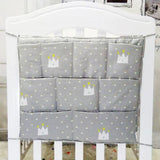 Baby Bed Hanging Storage Bag Newborn Crib Diaper Organizer Toy Diaper Pocket for Baby Bedding Set Nursery 50*60CM