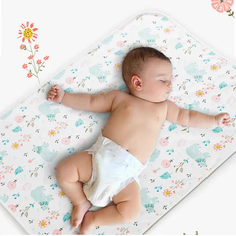 Baby Bed Pad Waterproof Washable Reusable Large Toddler Mattress Protector Incontinence Pads Sheet Cover Underpads for Kids