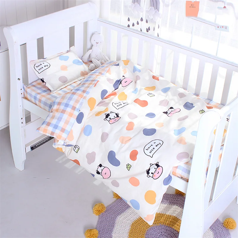 Baby Bedding Set Kids Quilt Cover Without Filling 1pc Cotton Crib Duvet Cover Cartoon Baby Cot Quilt Cover 150*120cm Breathable