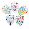 Baby Bibs 5Pcs/Lot Cotton Bibs Cartoon Print Saliva Towel Baby Boys Girls Bibs Newborn Feeding Bibs Unisex Cute Bandana Bibs