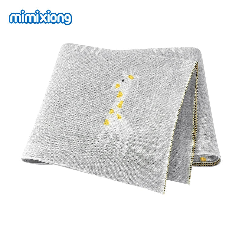 Baby Blankets Newborn Swaddle Wrap 100*80 CM Cotton Knitted Infant Kids Stroller Bedding Quilt Super Soft Children's Accessories