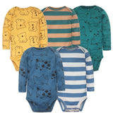 Baby Boy Bodysuits 5 Pieces Newborn Clothes Set Toddler Baby Girl Clothing 100% Cotton Soft Infant New Cartoon Bebe Jumpsuits