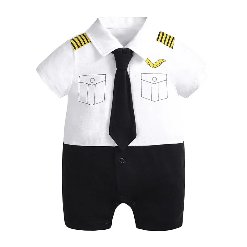 Baby Boy Clothes 0 To 3 6 12 18 Months Short Sleeve Romper Newborn Bodysuits One Piece Items Summer For Infants Jumpsuit Costume