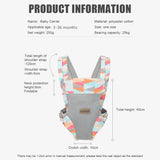 Baby Carrier, Bag Portable Ergonomic Backpack Newborn To Toddler Front and Back Holder Kangaroo Wrap Sling Baby Accessories