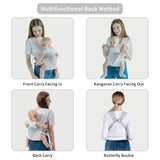 Baby Carrier Sling Wrap Newborn Kangaroo Backpacks Strap Multifunctional Toddler Outdoor Travel Accessories