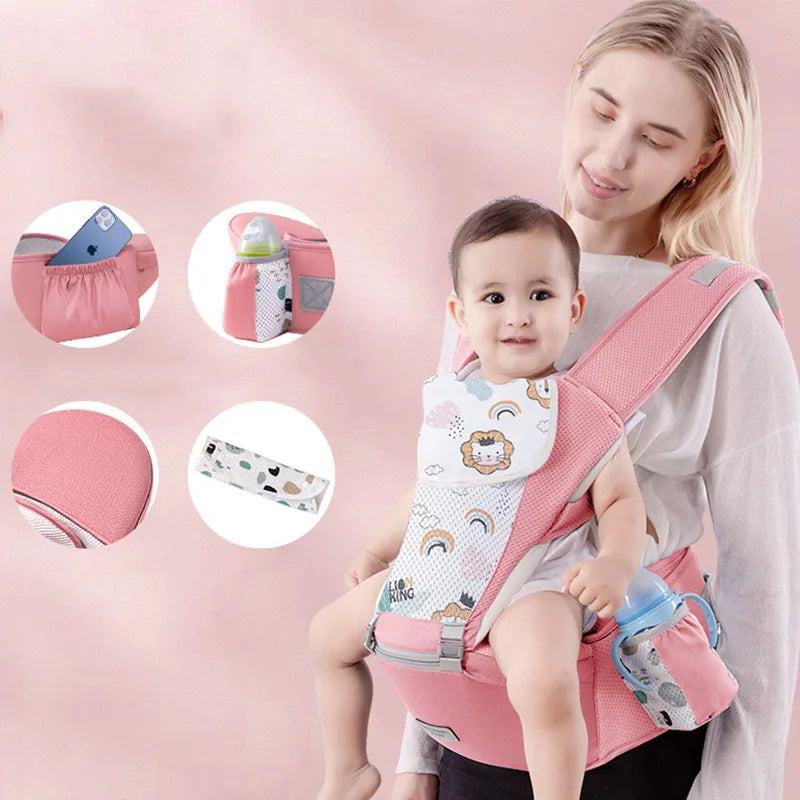 Baby Carrier Waist Stool With Storage Bag Kangaroo Shoulder Swaddle Sling Infant Kid Wrap Ergonomic Backpack Hipseat