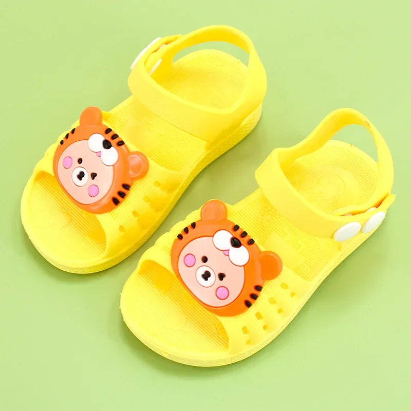 Baby Girls Shoes Hole Sandals 2023 New Children‘s Shoes Beach Indoor Cute Non-slip Soft Bottom Sandals Kids Sandals