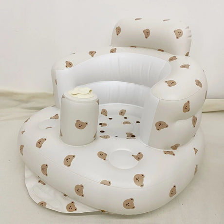 Baby Inflatable PVC Sofa Chair Cartoon Bear Floral Portable Bath Swimming Pool Children Seat for Travel Ride-ons Pool Toys