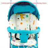 Baby Kids Highchair Cushion Pad Mat Booster Seats Cushion Pad Mat Feeding Chair Cushi on Pad Stroller Cushion Mat Cotton fabric