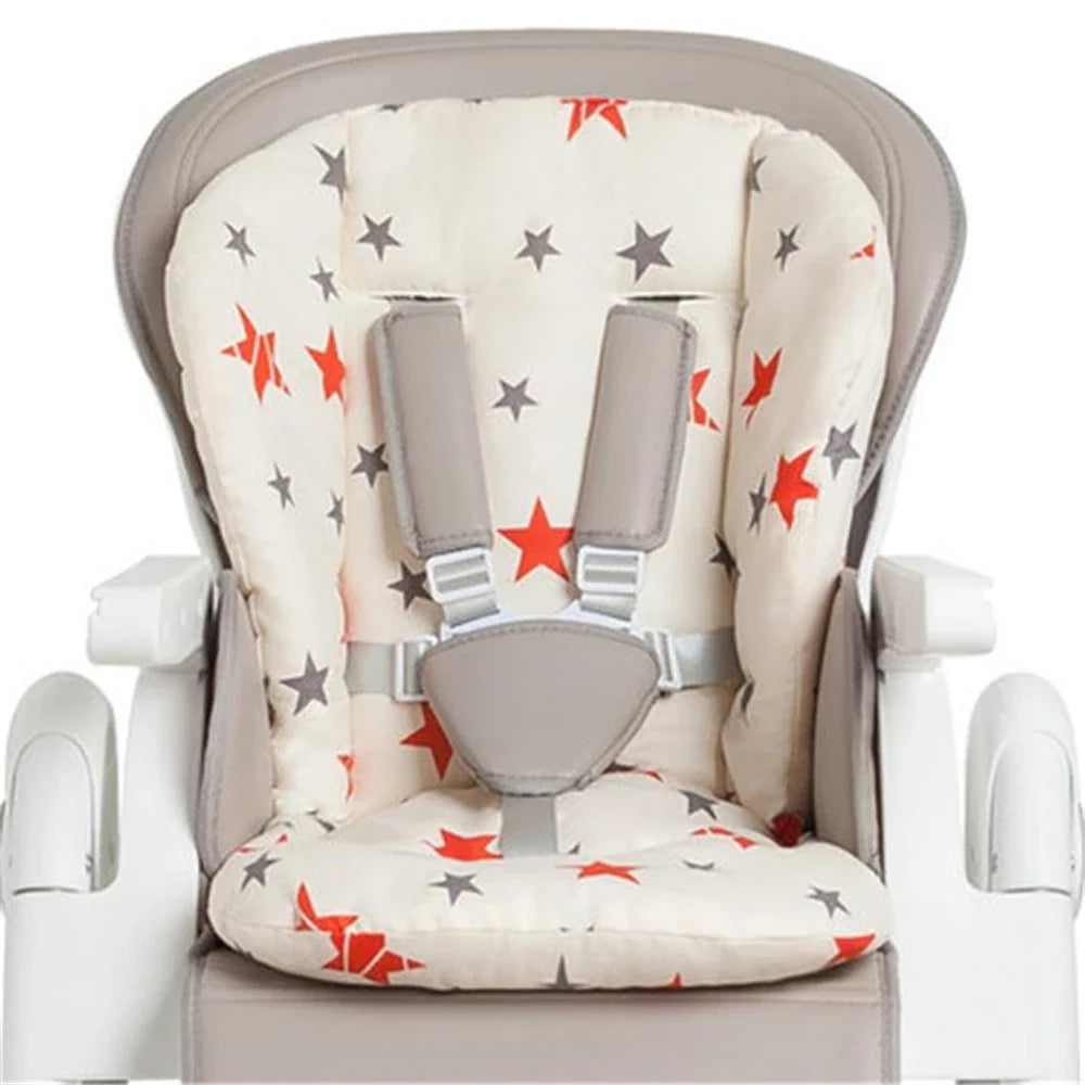 Baby Kids Highchair Cushion Pad Mat Booster Seats Cushion Pad Mat Feeding Chair Cushion Pad Stroller Cushion Mat 100% cotton