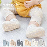 Baby Knee Pads Socks Set Anti-Slip Socks Kneecap Kid Crawling Safety Floor Socks Knee Protector Kneepad Leg Warmers Girls Boys