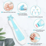 Baby Nail Care Tools Kids Electric Nail Trimmer Set Newborn Nail File Clippers Toes Fingernail Cutter Trimmer Manicure Tool Set