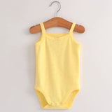 Baby One-Pieces Bodysuits for Newborn Girls Kids Cotton Sleeveless Rompers Toddlers Summer Playsuits White Clothes Outfit 2023