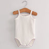 Baby One-Pieces Bodysuits for Newborn Girls Kids Cotton Sleeveless Rompers Toddlers Summer Playsuits White Clothes Outfit 2023