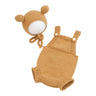 Baby Photoshoot Props Costume Set Jumpsuit & Bear Ear Hat Newborn Photo Props Photography Clothes Photosudio Accessories