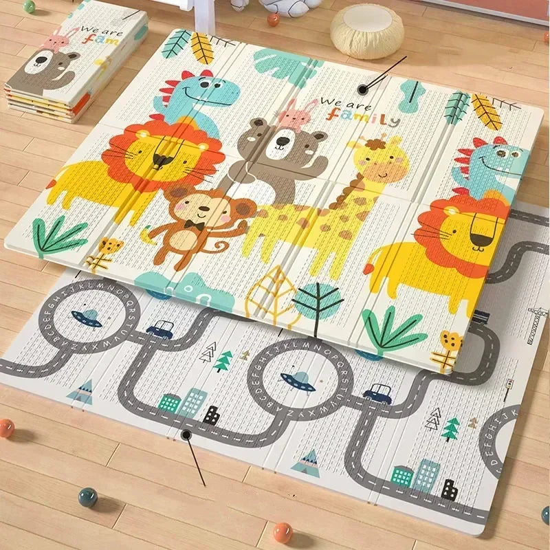 Baby Play Mats Activities Mats For Baby Game Mats Waterproof Children's Rug Mother Kids Crawling Play Floor Folding Soft Carpets