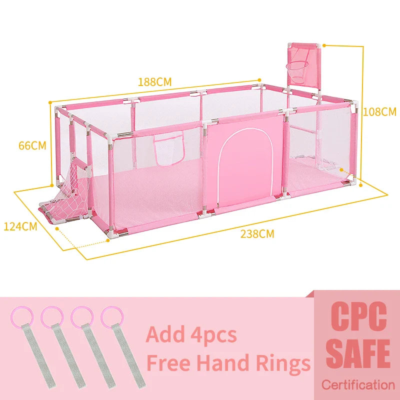 Baby Playpen for Children Playpen for Baby Fence Kids Ball Pit Pool Baby Playground Pool Balls Baby Kid Indoor Football Field