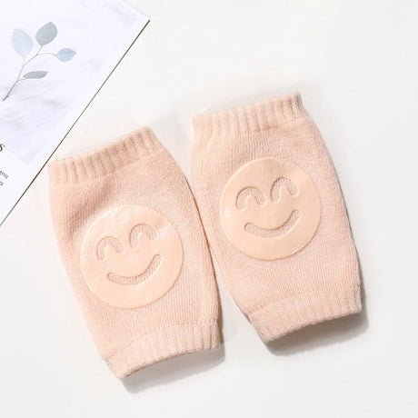 Baby Socks Elbow Pads Toddler Crawling Knee Pads Children's Knee Pads Smiling Knee Pads Anti-Slip Safety Baby Kneepad