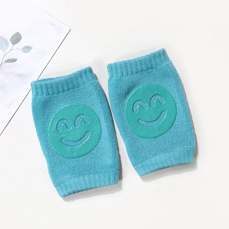 Baby Socks Elbow Pads Toddler Crawling Knee Pads Children's Knee Pads Smiling Knee Pads Anti-Slip Safety Baby Kneepad