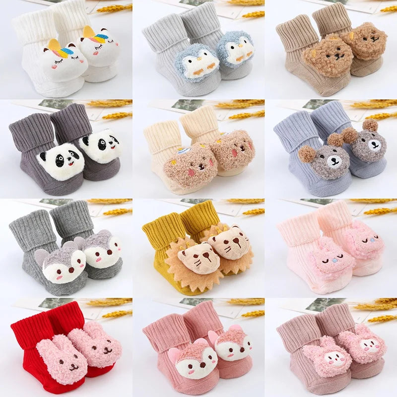 Baby Socks Newborn Infant Cute Cartoon Cotton Socks Baby Boys Girls Lovely Short Socks Clothes Accessories For 0-3Years