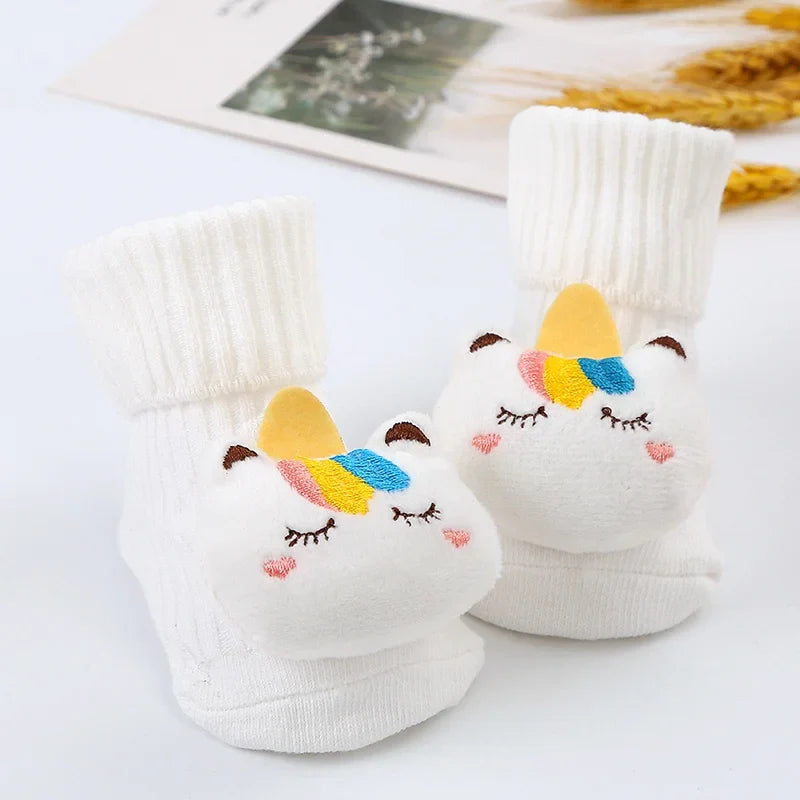 Baby Socks Newborn Infant Cute Cartoon Cotton Socks Baby Boys Girls Lovely Short Socks Clothes Accessories For 0-3Years