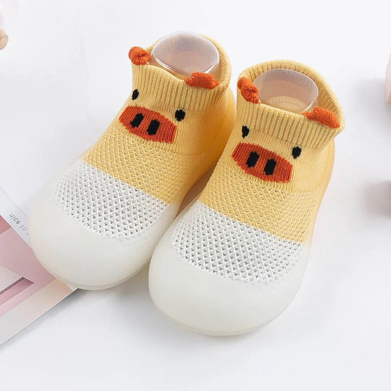 Baby Socks Shoes Infant Cute Cartoon Boy Girl Shoes Soft Rubber Sole Child Floor Sneaker BeBe Booties Toddler Girls First Walker