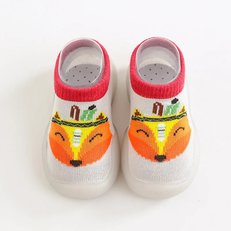 Baby Socks Shoes Infant Cute Cartoon Boy Girl Shoes Soft Rubber Sole Child Floor Sneaker BeBe Booties Toddler Girls First Walker