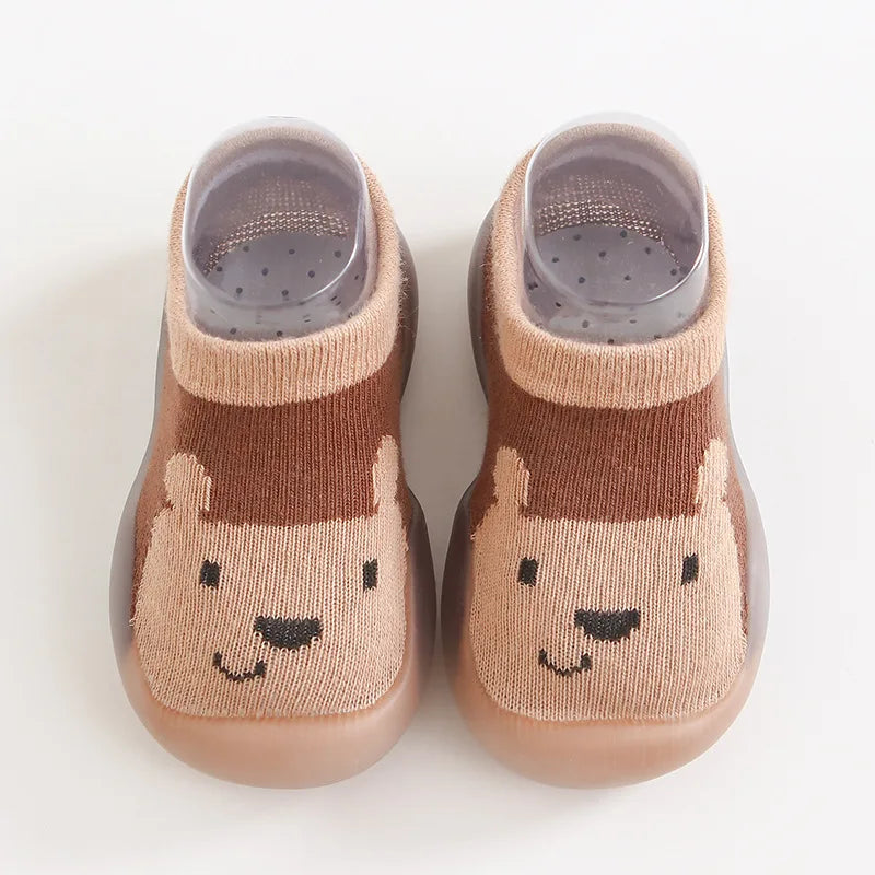 Baby Socks Shoes Infant Cute Cartoon Boy Girl Shoes Soft Rubber Sole Child Floor Sneaker BeBe Booties Toddler Girls First Walker